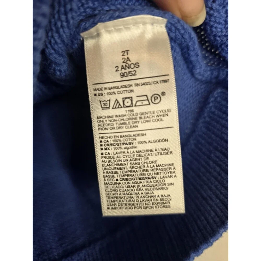 Old Navy Boys Navy Solid V-Neck Knit Sweater Vest Sleeveless Regular T2. 10-12
